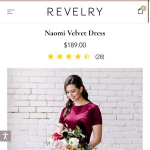 Revelry Naomi Velvet Dress Classic Emerald size 8